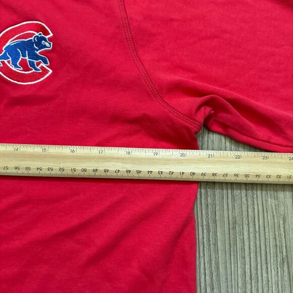 MLB Chicago Cubs Baseball Men Medium Fanatics Polo Red - Picture 3 of 6